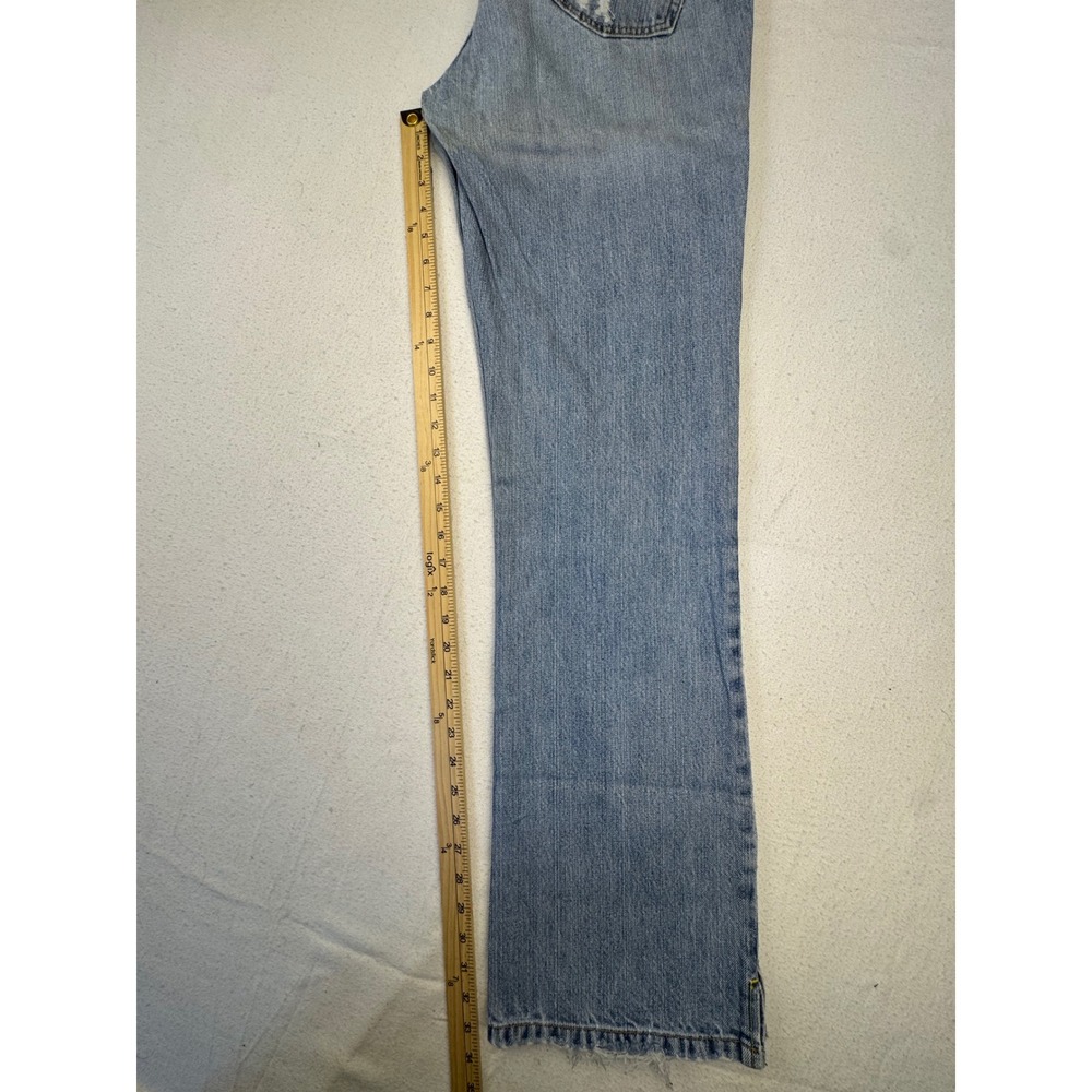 Cruel Girl Relaxed Jeans Womens 07 Long Light Wash Denim Button Fly CB56852001 - Picture 16 of 16
